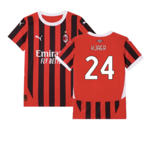 2024-2025 AC Milan Home Shirt (Kids) (Kjaer 24)