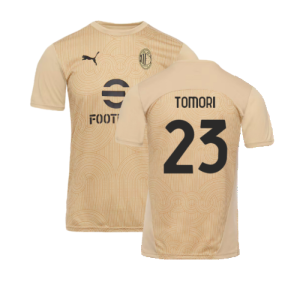 2024-2025 AC Milan Pre-Match Shirt (Putty) (Tomori 23)