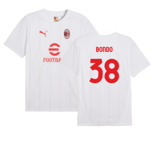 2024-2025 AC Milan Prematch SS Jersey (White) (Bondo 38)