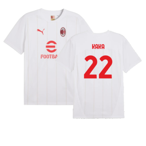 2024-2025 AC Milan Prematch SS Jersey (White) (Kaka 22)