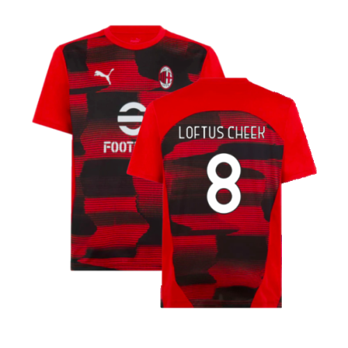 2024-2025 AC Milan Prematch SS Shirt (Red) (Loftus Cheek 8)