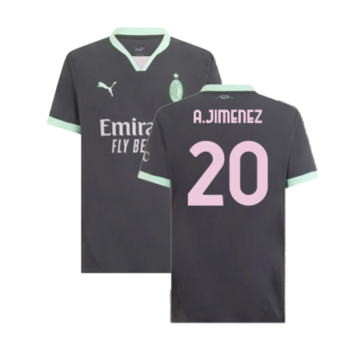 2024-2025 AC Milan Third Authentic Shirt (A.Jimenez 20)