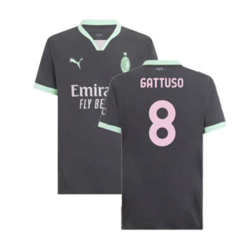 2024-2025 AC Milan Third Authentic Shirt (Gattuso 8)