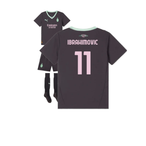 2024-2025 AC Milan Third Mini Kit (Ibrahimovic 11)