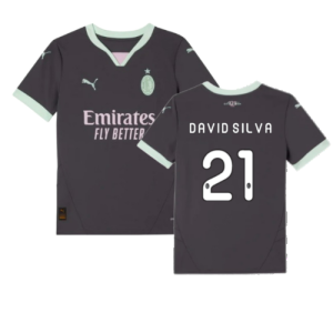 2024-2025 AC Milan Third Shirt (Kids) (DAVID SILVA 21)