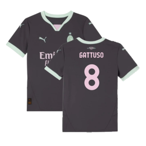 2024-2025 AC Milan Third Shirt (Kids) (Gattuso 8)