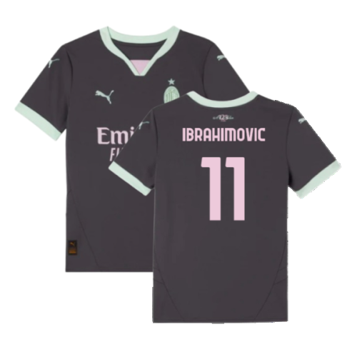 2024-2025 AC Milan Third Shirt (Kids) (Ibrahimovic 11)