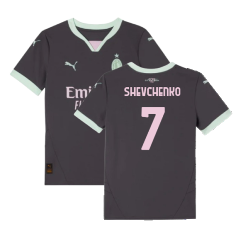 2024-2025 AC Milan Third Shirt (Kids) (Shevchenko 7)