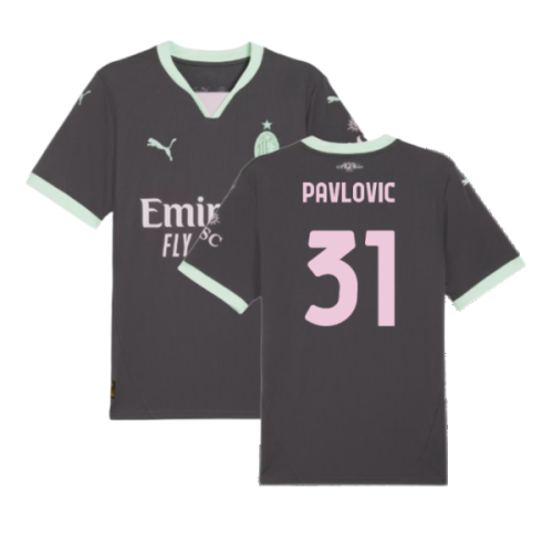 2024-2025 AC Milan Third Shirt (Pavlovic 31)