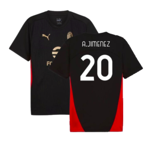 2024-2025 AC Milan Training Shirt (Black) (A.Jimenez 20)