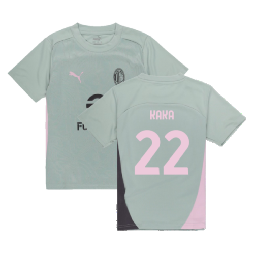 2024-2025 AC Milan Training Shirt (Green Fog) - Kids (Kaka 22)