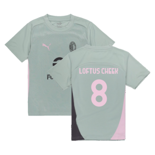 2024-2025 AC Milan Training Shirt (Green Fog) - Kids (Loftus Cheek 8)