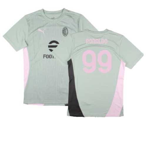 2024-2025 AC Milan Training Shirt (Green Fog) (Ronaldo 99)