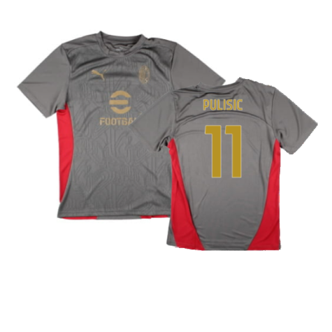 2024-2025 AC Milan Training Shirt (Grey) (Pulisic 11)