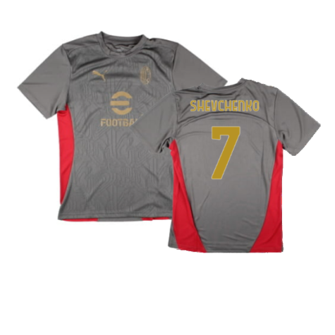 2024-2025 AC Milan Training Shirt (Grey) (Shevchenko 7)