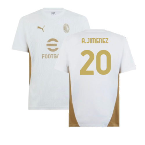 2024-2025 AC Milan Training Shirt (White) (A.Jimenez 20)