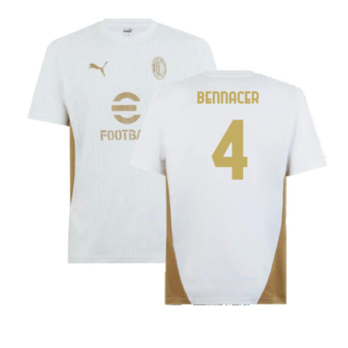 2024-2025 AC Milan Training Shirt (White) (Bennacer 4)