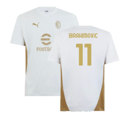 2024-2025 AC Milan Training Shirt (White) (Ibrahimovic 11)