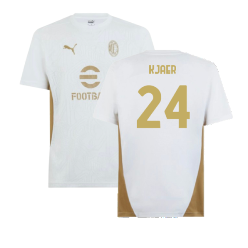 2024-2025 AC Milan Training Shirt (White) (Kjaer 24)