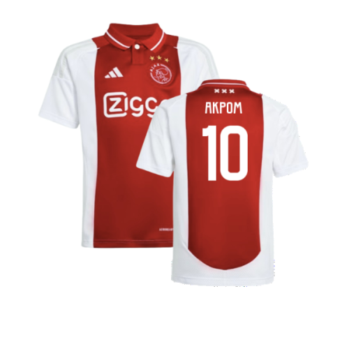 2024-2025 Ajax Home Shirt (Kids) (Akpom 10)