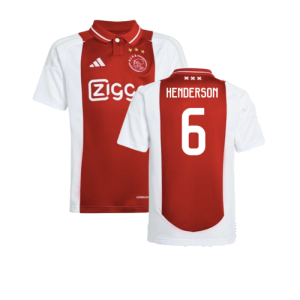 2024-2025 Ajax Home Shirt (Kids) (Henderson 6) 2024-2025 Ajax Home Shirt (Kids) (Henderson 6)