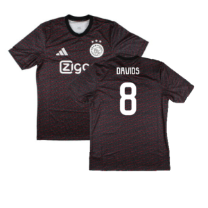 2024-2025 Ajax Pre Match Shirt (Black) (Davids 8)