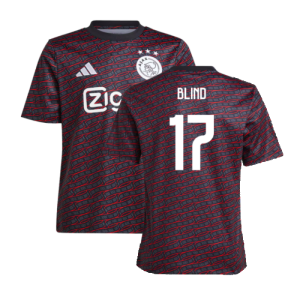 2024-2025 Ajax Pre Match Shirt (Black) - Kids (Blind 17)