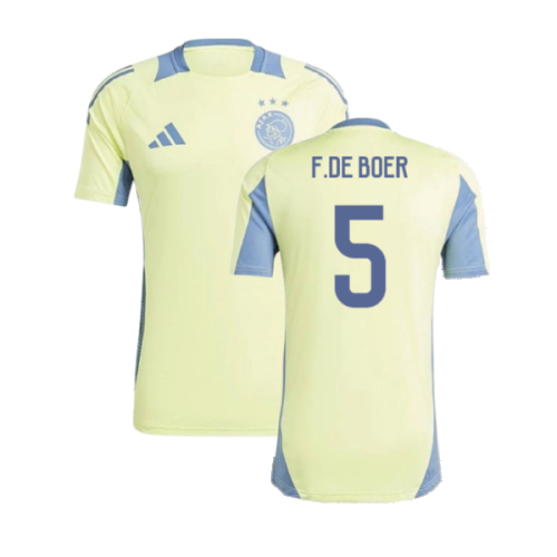 2024-2025 Ajax Training Jersey (Pulse Yellow) (F.De Boer 5)