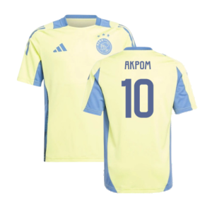 2024-2025 Ajax Training Jersey (Pulse Yellow) - Kids (Akpom 10)