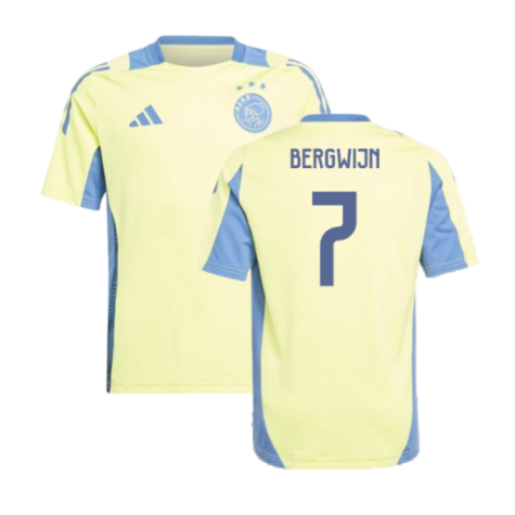 2024-2025 Ajax Training Jersey (Pulse Yellow) - Kids (Bergwijn 7)