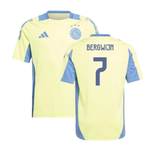 2024-2025 Ajax Training Jersey (Pulse Yellow) - Kids (Bergwijn 7)