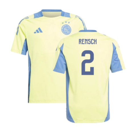 2024-2025 Ajax Training Jersey (Pulse Yellow) - Kids (Rensch 2)