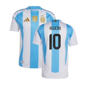 2024-2025 Argentina Authentic Home Shirt (AGUERO 10)