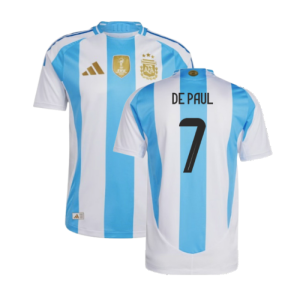 2024-2025 Argentina Authentic Home Shirt (DE PAUL 7)