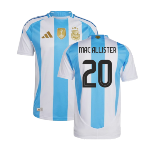 2024-2025 Argentina Authentic Home Shirt (MAC ALLISTER 20)