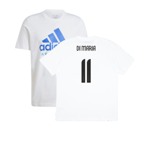 2024-2025 Argentina DNA Graphic Tee (White) (DI MARIA 11)