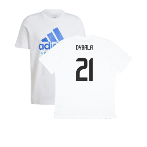 2024-2025 Argentina DNA Graphic Tee (White) (DYBALA 21)