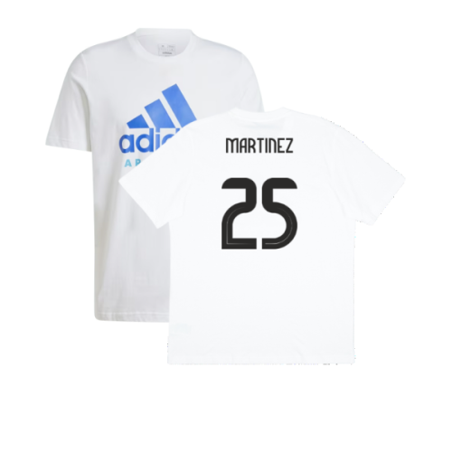 2024-2025 Argentina DNA Graphic Tee (White) (MARTINEZ 25)