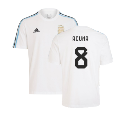 2024-2025 Argentina DNA Tee (White) (ACUNA 8)