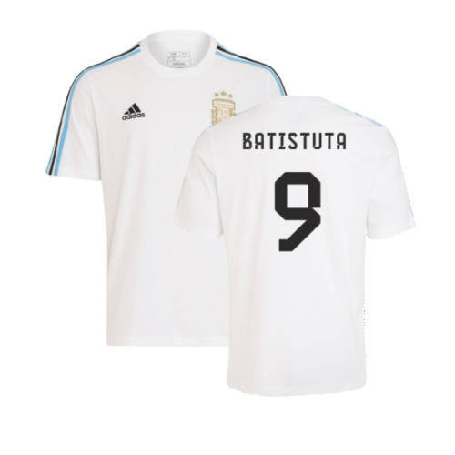 2024-2025 Argentina DNA Tee (White) (BATISTUTA 9)