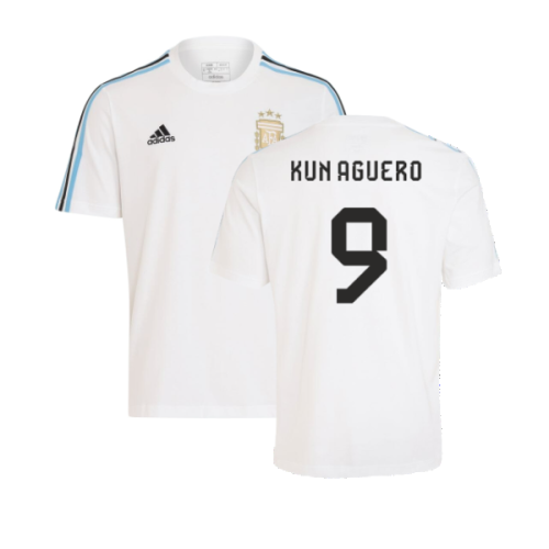 2024-2025 Argentina DNA Tee (White) (KUN AGUERO 9)