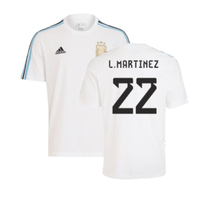 2024-2025 Argentina DNA Tee (White) (L.MARTINEZ 22)