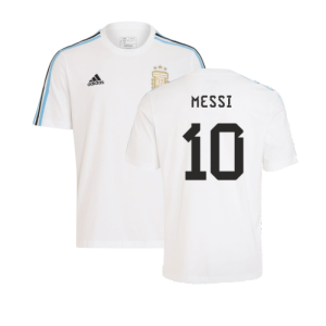 2024-2025 Argentina DNA Tee (White) (MESSI 10)