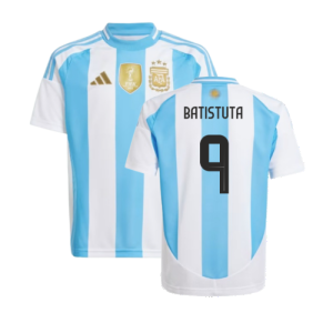 2024-2025 Argentina Home Shirt (Kids) (BATISTUTA 9) 2024-2025 Argentina Home Shirt (Kids) (BATISTUTA 9)