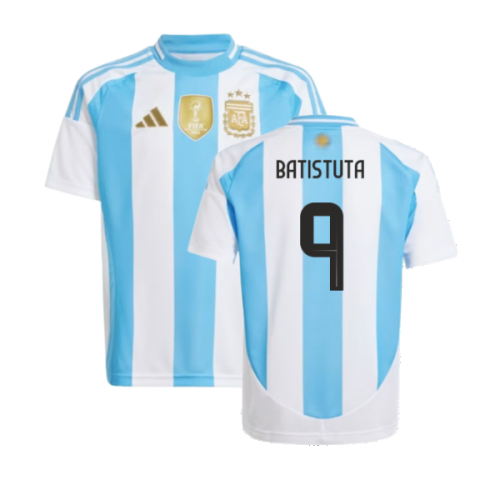 2024-2025 Argentina Home Shirt (Kids) (BATISTUTA 9)