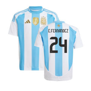 2024-2025 Argentina Home Shirt (Kids) (E.FERNANDEZ 24) 2024-2025 Argentina Home Shirt (Kids) (E.FERNANDEZ 24)