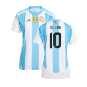 2024-2025 Argentina Home Shirt (Ladies) (AGUERO 10)