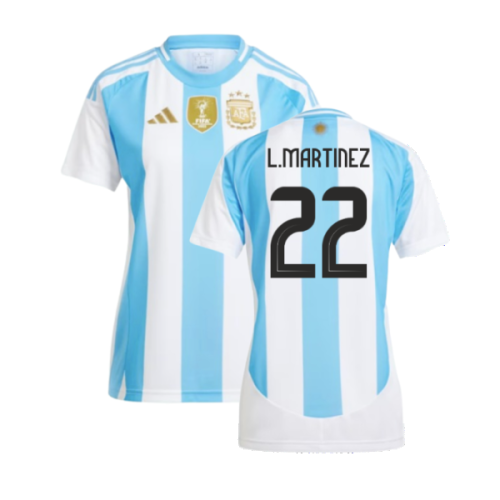 2024-2025 Argentina Home Shirt (Ladies) (L.MARTINEZ 22)