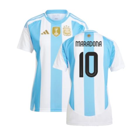 2024-2025 Argentina Home Shirt (Ladies) (MARADONA 10)