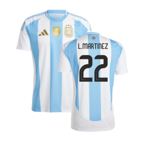 2024-2025 Argentina Home Shirt (L.MARTINEZ 22)